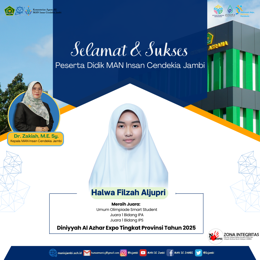 MAN IC Jambi Raih Juara Umum di Diniyyah Al Azhar Expo 2025