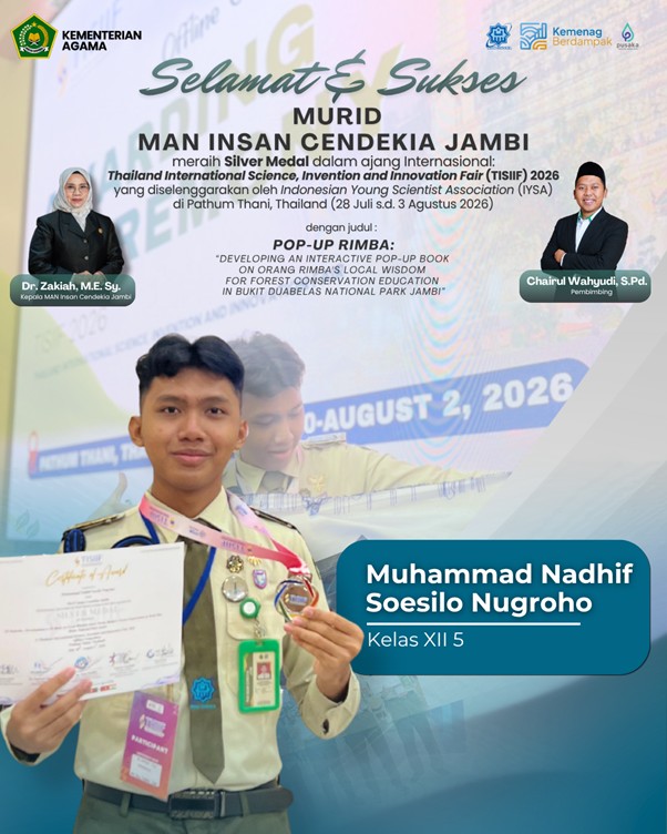 Muhammad Nadhif Soesilo Nugroho Raih Silver Medal TISIIF 2026 di Thailand
