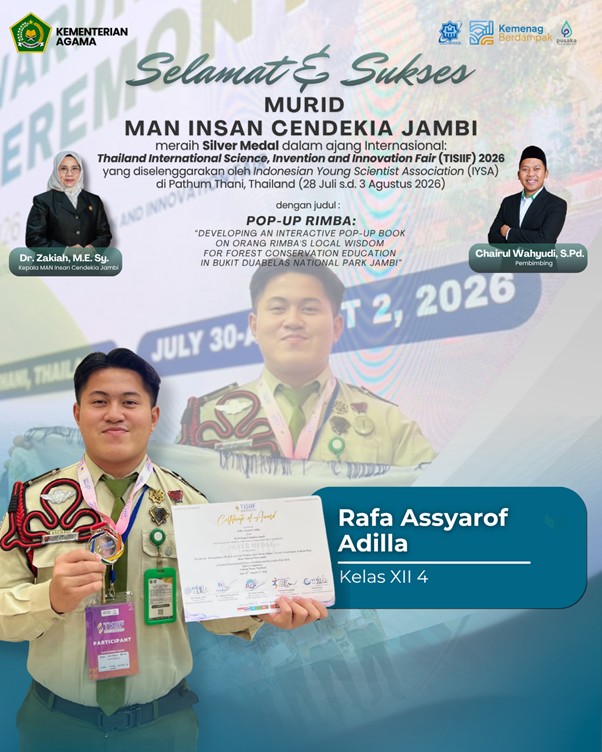 Rafa Assyarof Adilla Raih Silver Medal TISIIF 2026 di Thailand