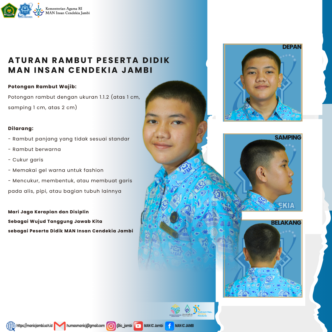  Rapi Bukan Sekadar Gaya, MAN IC Jambi Tegakkan Disiplin   melalui Penyeragaman Potongan Rambut Siswa