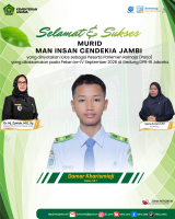 Damar Kharismiaji, Murid MAN IC Jambi, Lolos Parlemen Remaja DPR RI 2026