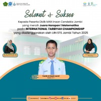 Faridh Al Qodri Jamil Raih Juara Harapan 1 Olimpiade Matematika di Ajang International Tarbiyah Championship 2025
