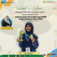 Syara Octaviandhini Siswa MAN IC Jambi Raih Medali Perak di KSM Nasional Ternate