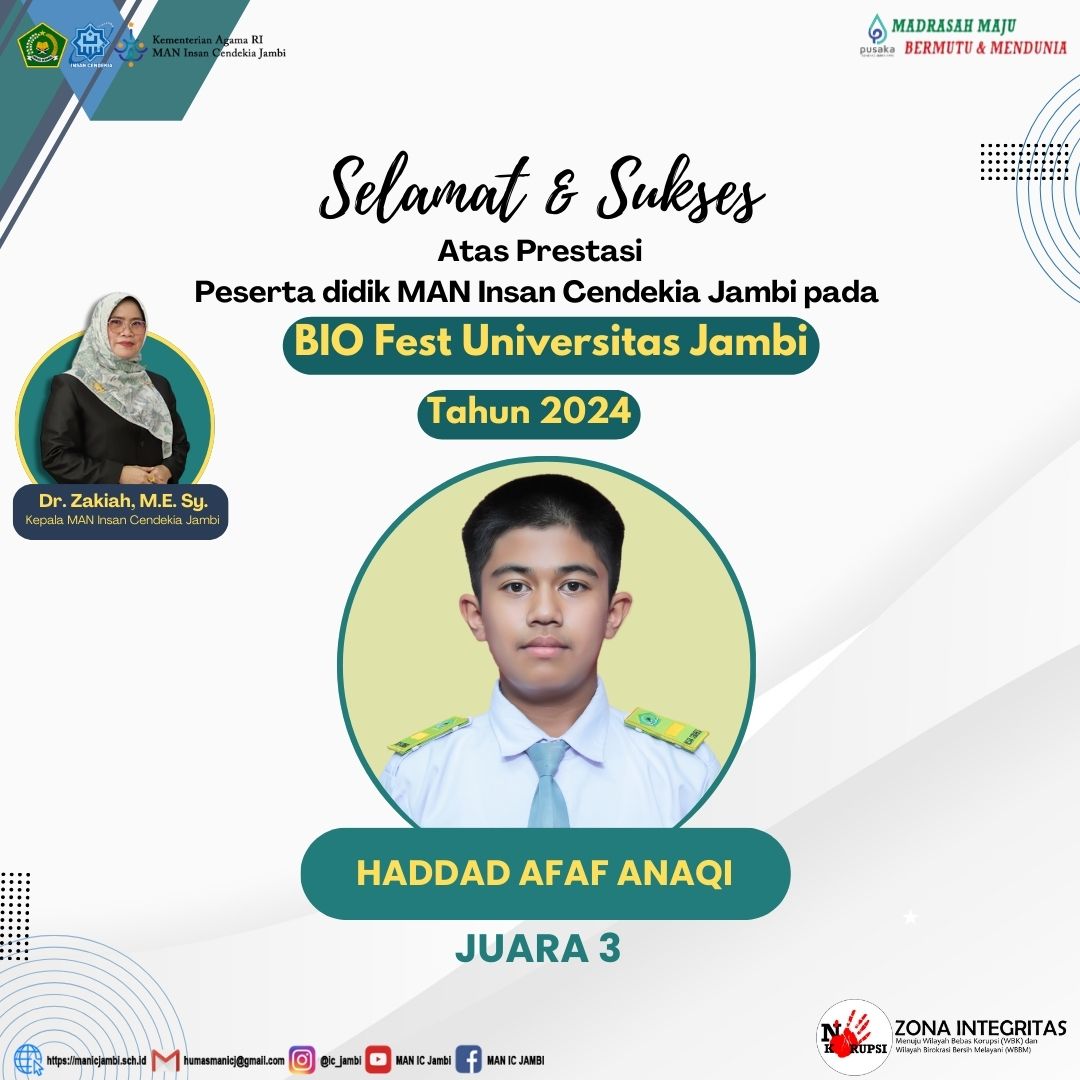 Juara 3 Bio Fest Universitas Jambi